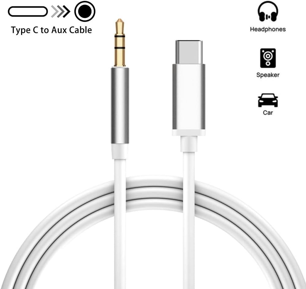 USB C to 3.5mm Aux Cable Male to Male Type C to 3.5mm Stereo Audio Car Aux Cables Headphones Adapter for All Type c Devices USB C to 3.5mm Aux Cable Male to Male Type C to 3.5mm Stereo Audio Car Aux Cables Headphones Adapter for All Type c Devices